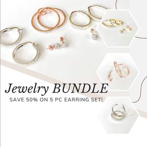 Earring Bundle Deal NEW Hoop Earrings 5 pairs SET